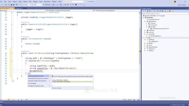 Convert HTML to Doc File in ASP.NET Core [Free Package] смотреть онлайн