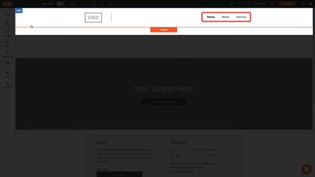Edit the Navigation Menu - Duda Responsive Website Builder смотреть онлайн