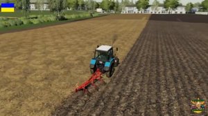 #fs19 | Карта Бухалово #1 | Вспашка поля после кукурузы на двух мтз | Timelapse