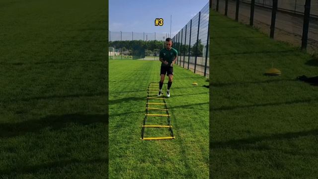 Топ 5 упражнений на координационной лестнице! #футбол #тренировка #полезно #лестница #шорт смотреть онлайн