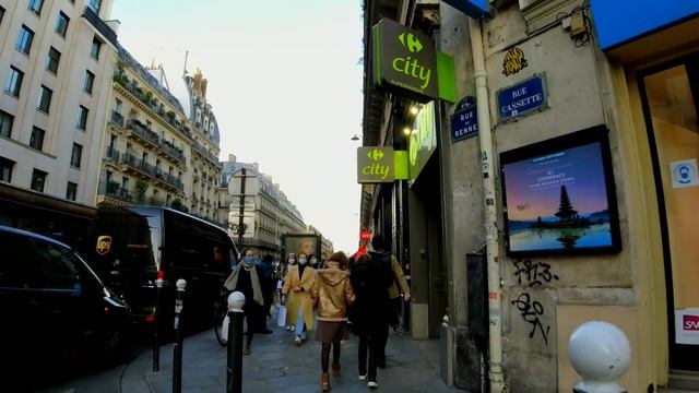 ??? Walking tour in Paris 2021 - Montparnasse to Saint Germain des Prés смотреть онлайн