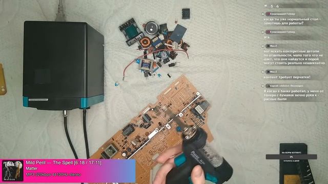 Стрим #1 - Распайка платы какого-то копира смотреть онлайн