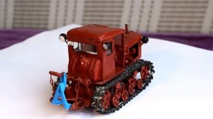 scale model 1:43 - T 74 tractor.