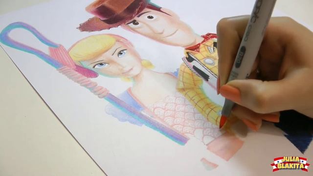 Speed Drawing Toy Story 4 смотреть онлайн