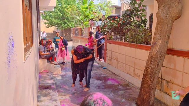 Holi vlog 2022 🌈 Holi celebration in india 🤭🤣 | karuna yadav | смотреть онлайн