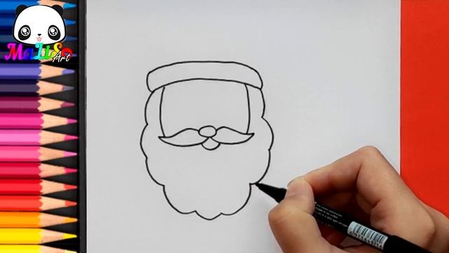 Как нарисовать ДЕДА МОРОЗА / Рисуем Санта Клауса / Новогодние рисунки / Як намалювати Миколая смотреть онлайн