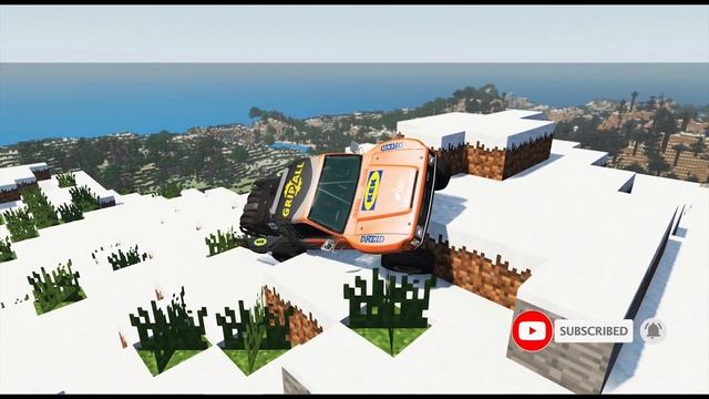 BeamNG Drive in Minecraft with Coffin dance meme #1 смотреть онлайн