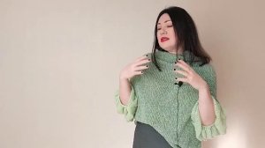 Жилет с рукавами оверсайз из мохера спицами и моя коллекция Африка #ЕленаЯковлеваВяжет