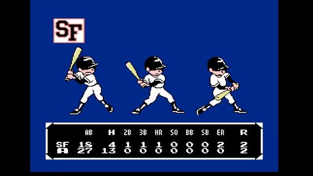 Bad News Baseball - полный сезон (all season) на NES. Игра 2. SF - A. смотреть онлайн