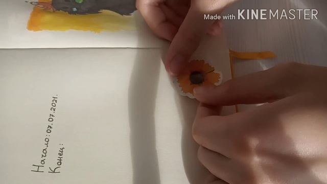 ✨?Начинаю новый скетчбук?✨Скетчбук art creation ?✨Жёлтый арт криейшен ?✨ смотреть онлайн