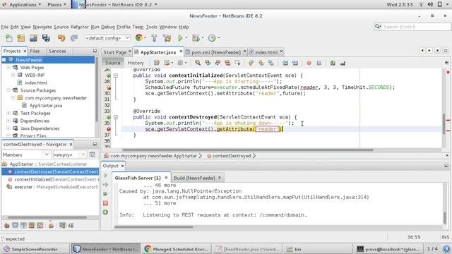 how to create and use Managed Scheduler Executor Service on Glassfish 4.1 ? смотреть онлайн