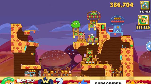 Level 3 - Three Stars Walkthrough NO POWER-UP Angry Birds Friends Piggy Meal Tournament 1303 смотреть онлайн