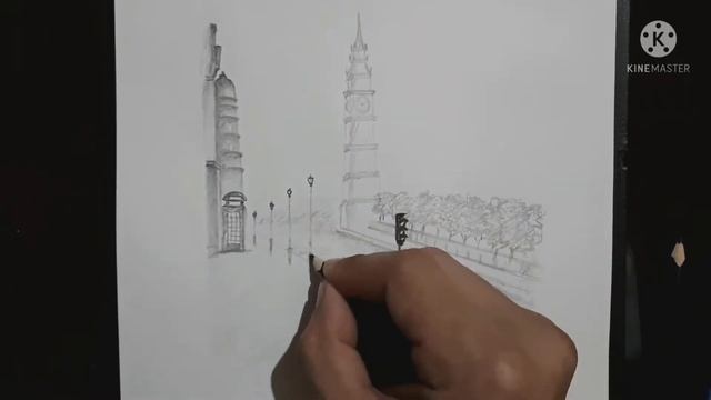 CITY Scenery Drawing #2 / Shahar manzarasini chizish смотреть онлайн