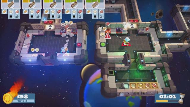 [PS5 Gameplay] Overcooked! [2 Player] Level 5-1 [4-star]