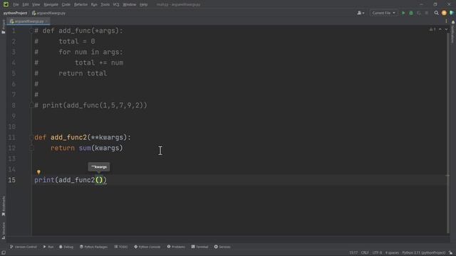 5.0 args and kwargs - python functions смотреть онлайн