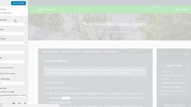 Customization - Besthome Real Estate WordPress Theme смотреть онлайн
