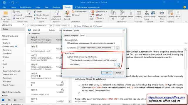 How To Automatically Download/Save Attachments From Outlook To A Certain Folder? смотреть онлайн