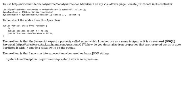 Salesforce: Serialize JSON attribute that is a reserved keyword in Apex смотреть онлайн