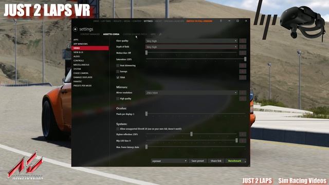 How to setup Assetto Corsa with HP Reverb G2 to get 90fps and crystal clear picture - JUST 2 LAPS V смотреть онлайн