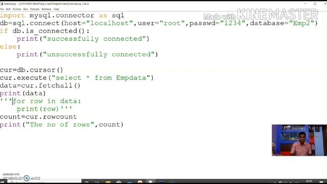 Python My SQL Connectivity(Part-3) смотреть онлайн