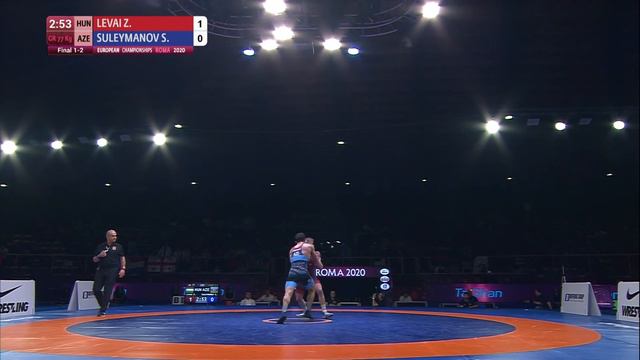 GOLD GR - 77 kg: Z. LEVAI (HUN) v. S. SULEYMANOV (AZE) смотреть онлайн