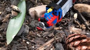 Lego Thomas dramatic crash