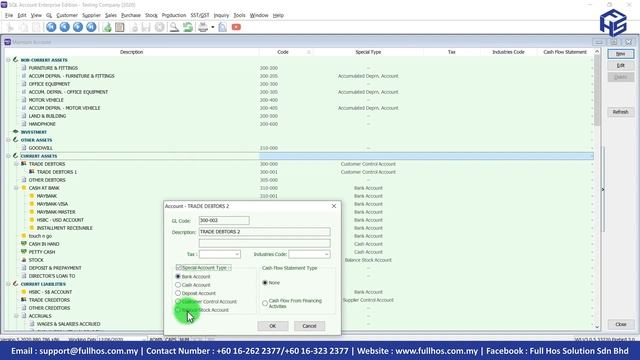 SQL Accounting Create Sub Account for Trade Debtors смотреть онлайн