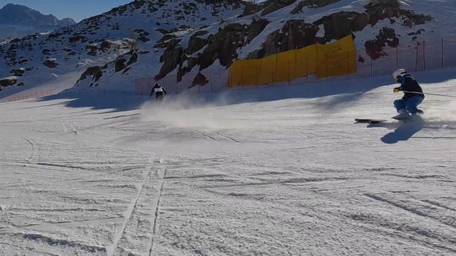 SKI CARVING SKIING Passo San Pellegrino LA VOLATA Dolomiti Superski HEAD SKI 2022 I 4K I Gocarv.com