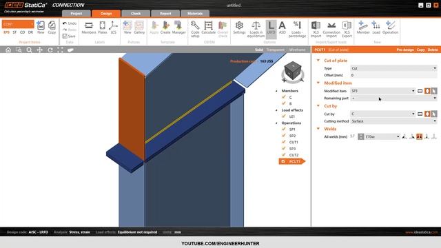 IDEA StatiCa : Manually Model Connection смотреть онлайн