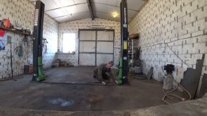 Демонтаж подъемника. гараж мечты Россия!)