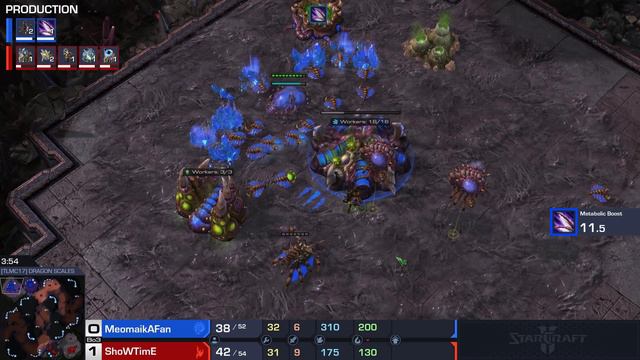 StarCraft 2: MeomaikA's HILARIOUS Zerg Builds vs ShoWTimE! смотреть онлайн