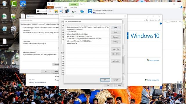 How to fix" Java is not recognized as internal or external command " in windows 10. смотреть онлайн