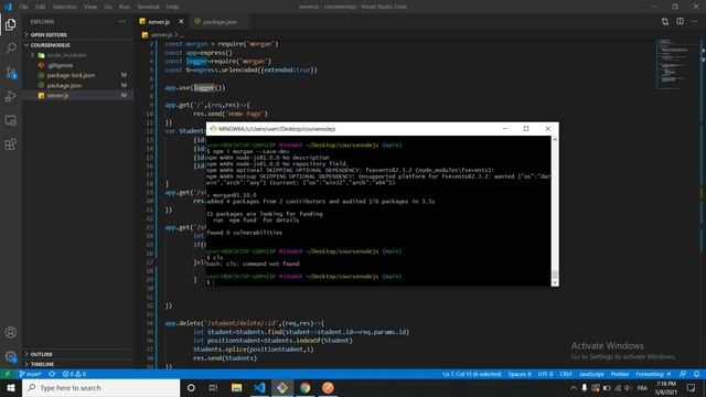Course NodeJs In Arabic | 24 how we use morgan смотреть онлайн