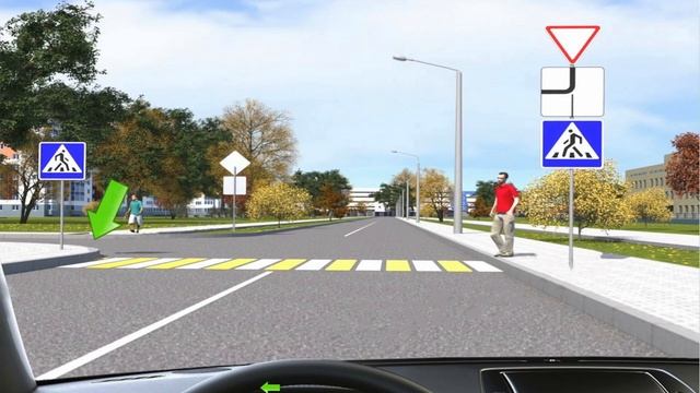 Как Вам следует поступить в показанной ситуации при повороте налево? смотреть онлайн