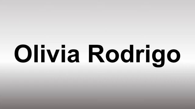 How to Pronounce Olivia Rodrigo смотреть онлайн