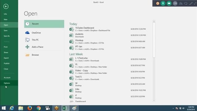 Excel Setting in Excel 2016 смотреть онлайн