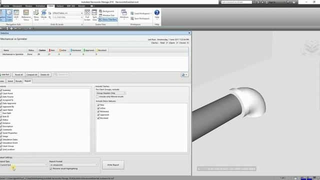 LEARNING NAVISWORKS: LESSON 29 HOW TO CREATE CLASH REPORT BY VIEWPOINTS смотреть онлайн