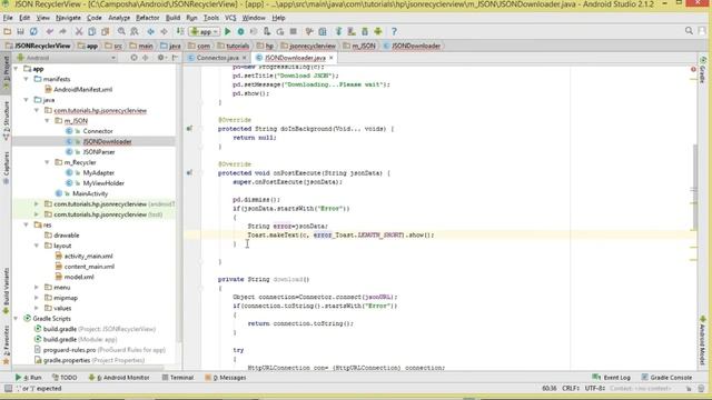 Android Native JSON Ep.04 : RecyclerView - Download,Parse the Show смотреть онлайн
