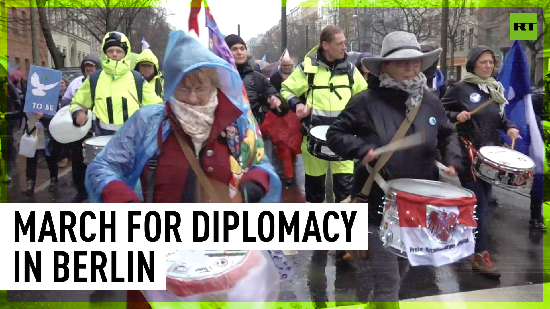 'Diplomacy Instead Of Weapons': Berliners March Against Lethal Aid To Ukraine