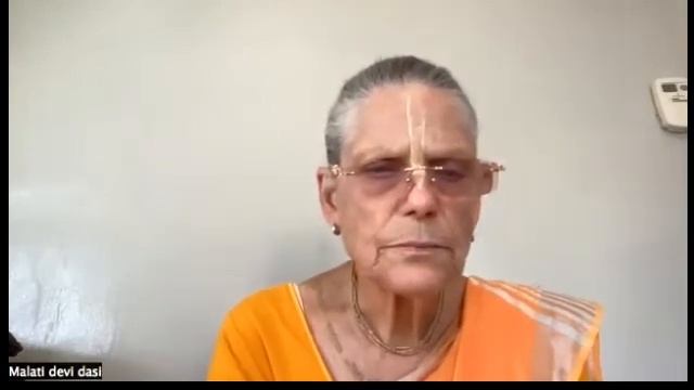 Встреча с матаджи Малати, ученицей Шрилы Прабхупады.