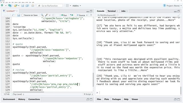 웹스크레이핑과 데이터분석/시각화 - XPath - 사례: 레스토랑 리뷰 수집 @트립어드바이저 ? Tripadvisor | 리뷰글 | 평점 | 스크래핑 | 크롤링 смотреть онлайн