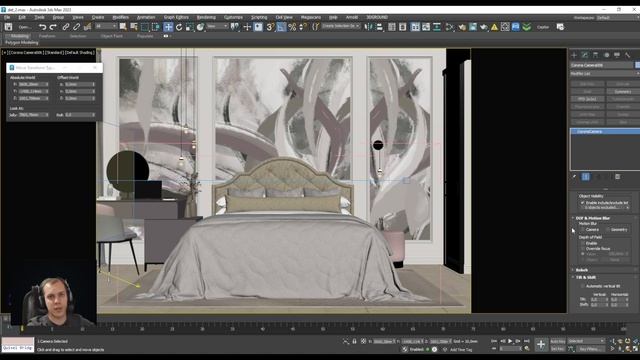 Настройка камеры, ракурсы и композиция кадра в 3dsMax смотреть онлайн