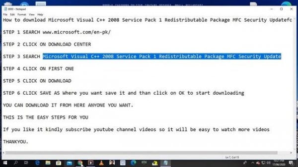 Microsoft Visual C++ 2008 Service Pack 1 Redistributable Package MFC Security Update