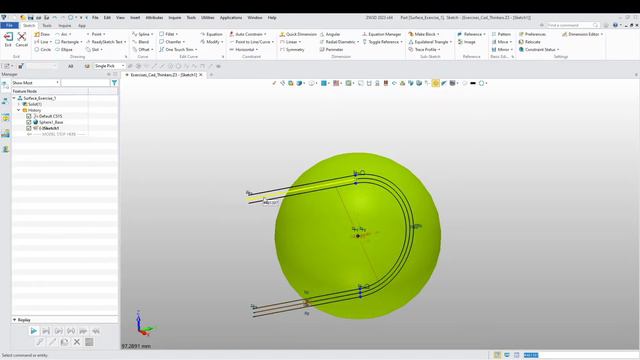 ZW3D Tutorial - Surface Modelling - Beginner level - Exercise 1 смотреть онлайн
