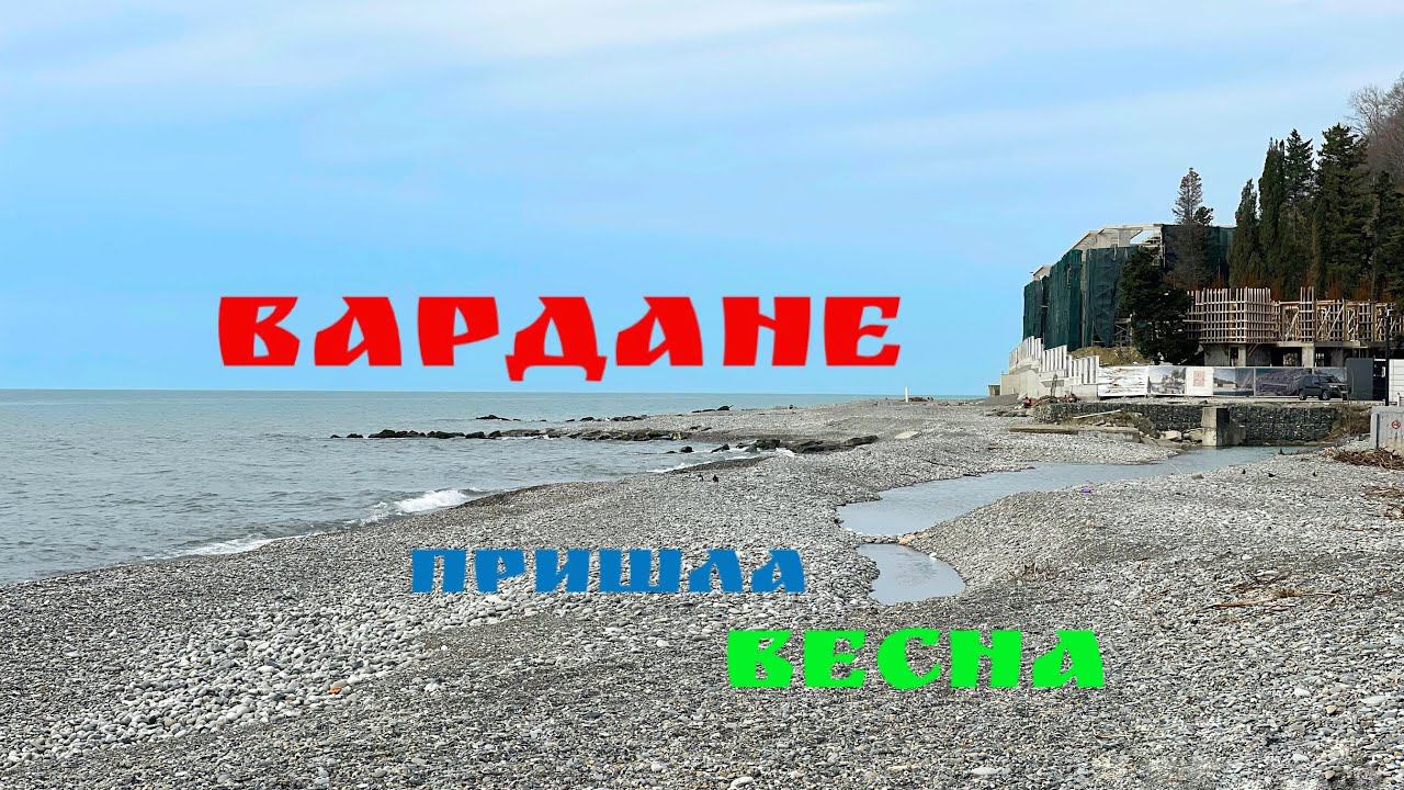 В Сочи пришла весна! Вардане сегодня. Идем на пляж. смотреть онлайн