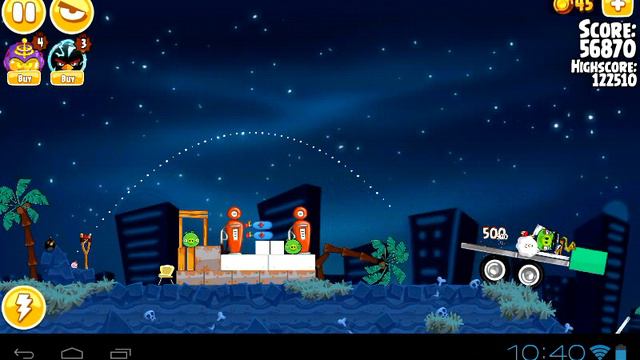 Angry Birds Invasion of the Egg Snatchers 1-1 прохождение на 3 звезды смотреть онлайн