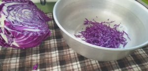 Капуста маринованная краснокочанная