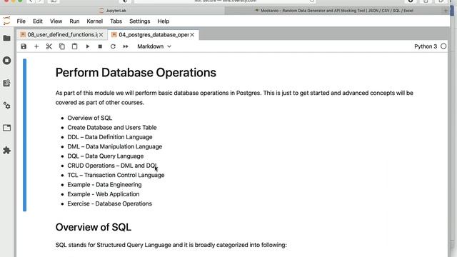 Programming Essentials Python - Database Operations - Introduction - Perform Database Operations смотреть онлайн