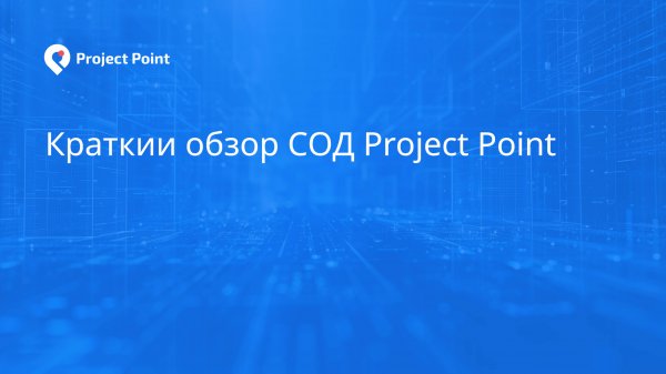 Краткий обзор СОД Project Point