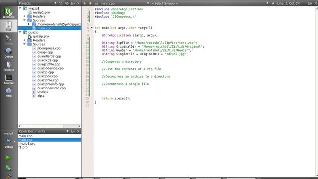 C++ Qt 112 - Working With QuaZip And Zlib
